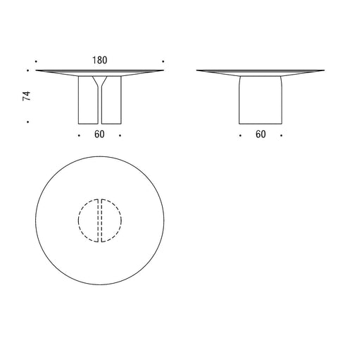 NVL Dining Table Round Ø180cm
